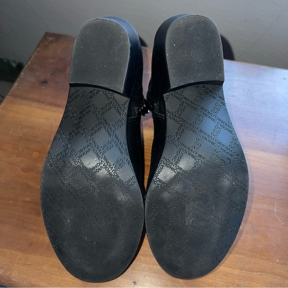 Vionic Liv Metallic leather Cutout Ankle Boots Size 7.5M black - Picture 9 of 11